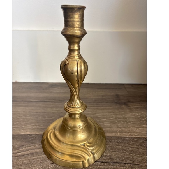 Other - Vintage Antique French LOUIS XV Brass Candlestick Holder Nouveau Style‎ Elegant